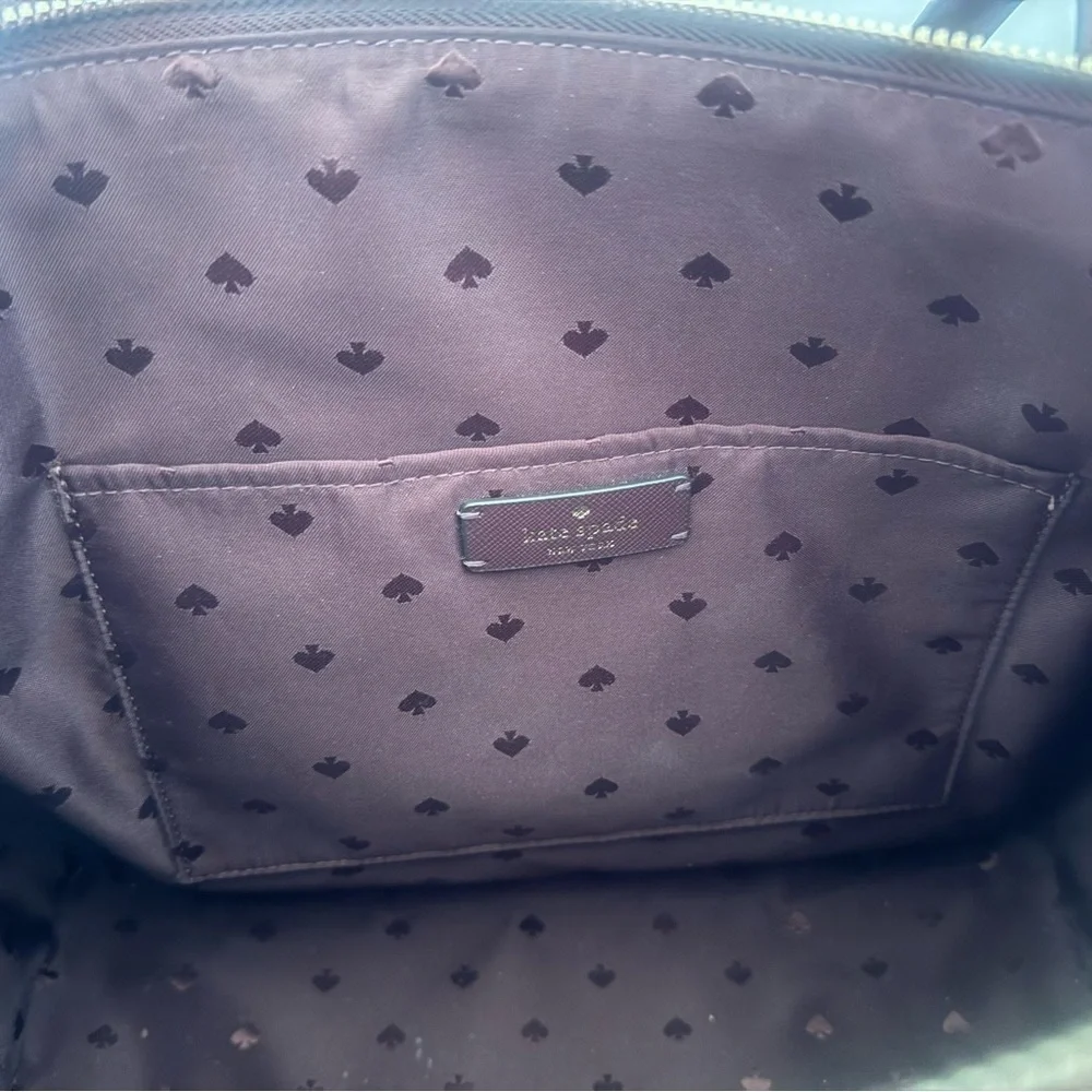 Kate Spade Burgundy Holiday Glam Accent Tote Shoulder Bag